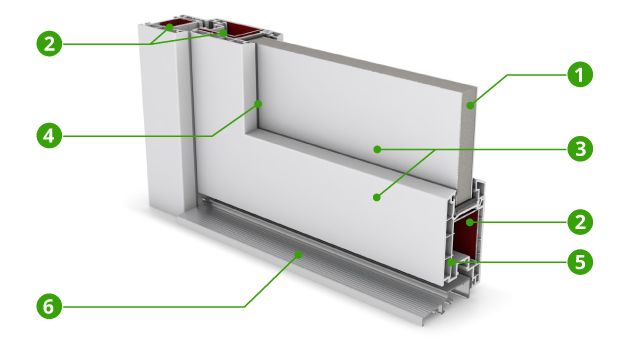 Nebeneingangstür RC 2 Kunststoff Allegro M02