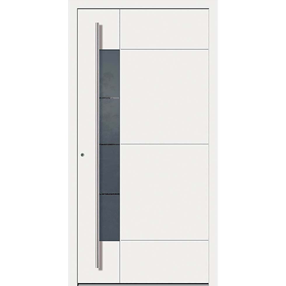 Haustür Aluminium E 1164 Motivglas 1