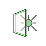 Icon Maximal Lichtdurchflutend