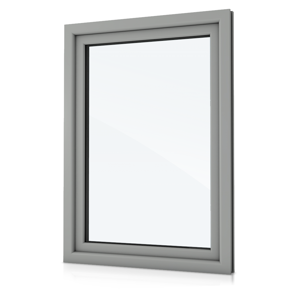 Fenster mit Lichtgrauem Rahmen