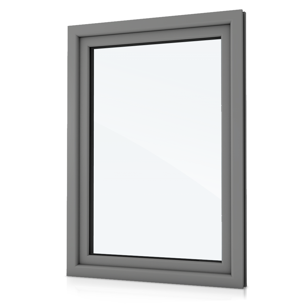 Fenster mit Weißaluminium Rahmen