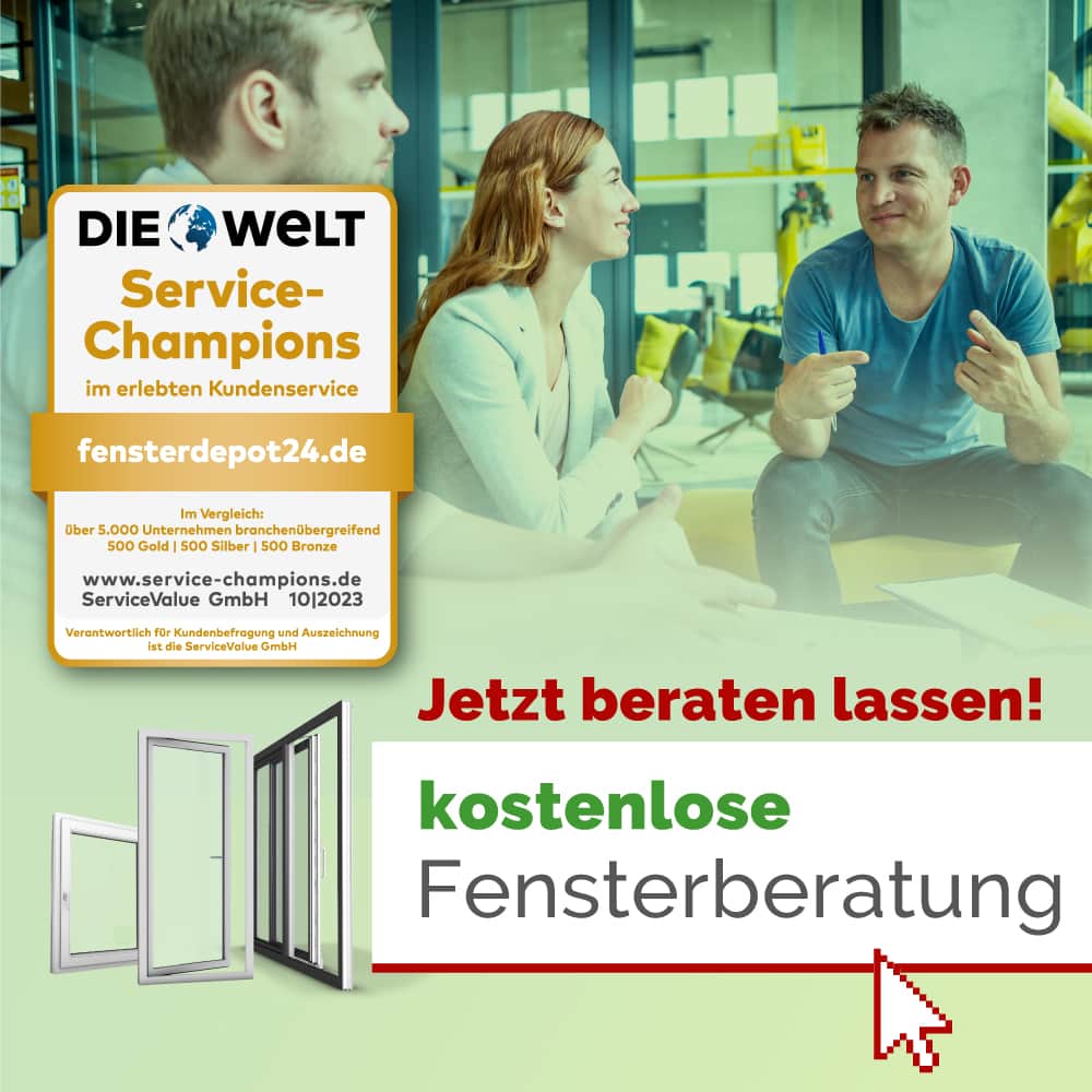 Jetzt kostenlose Fensterberatung beim Service Champion