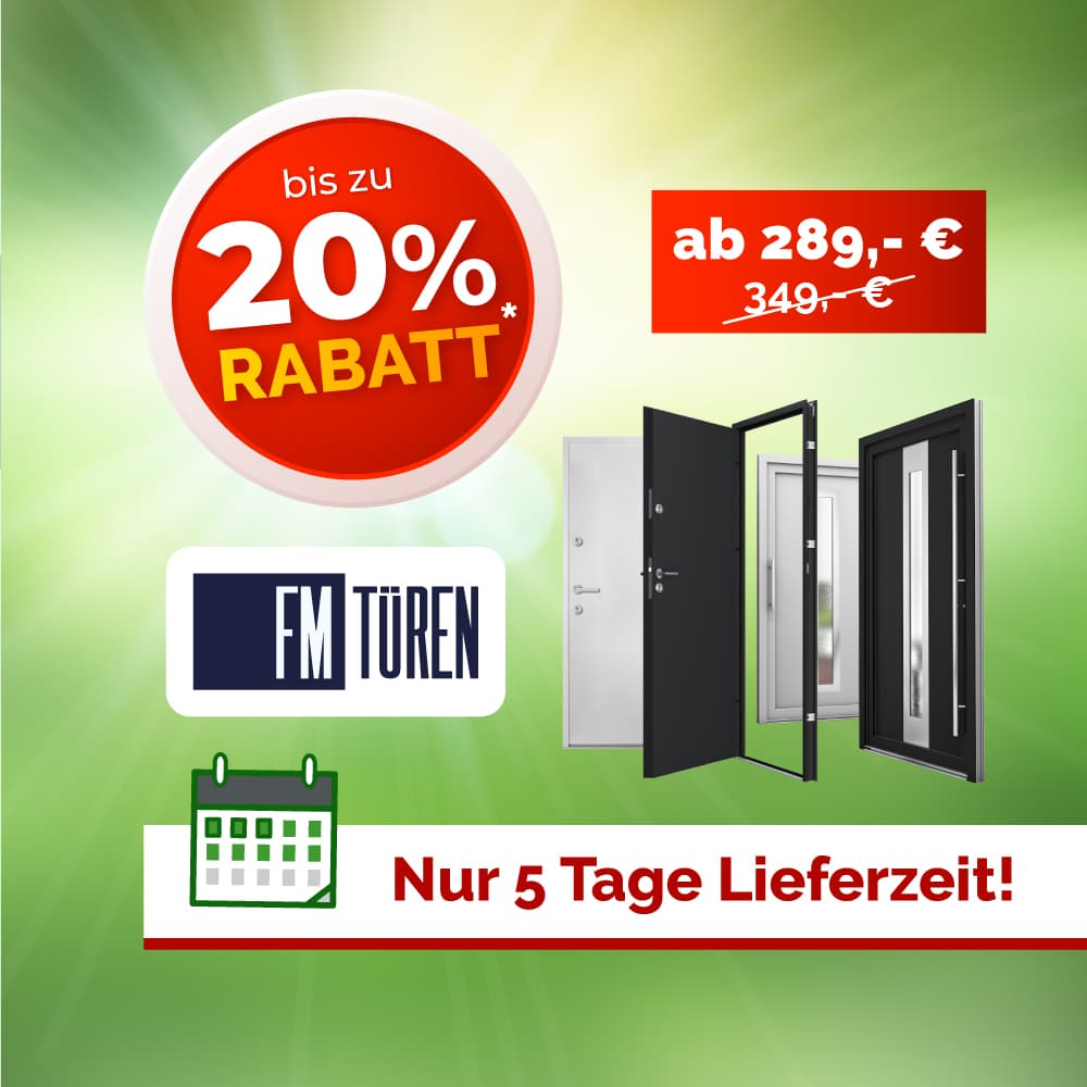 20% auf Lagertüren