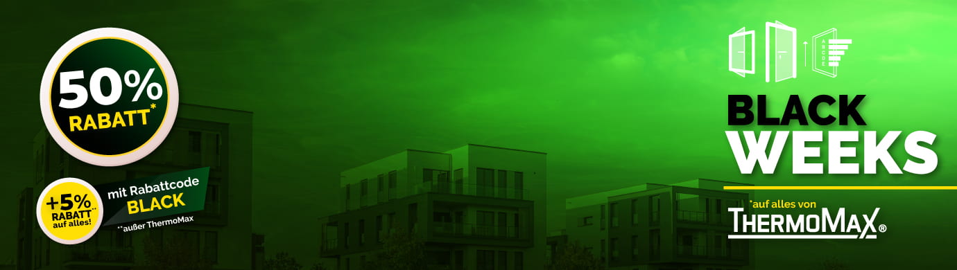 Black Week Rabatt - 50% Rabatt auf ThermoMax + 5% auf alles