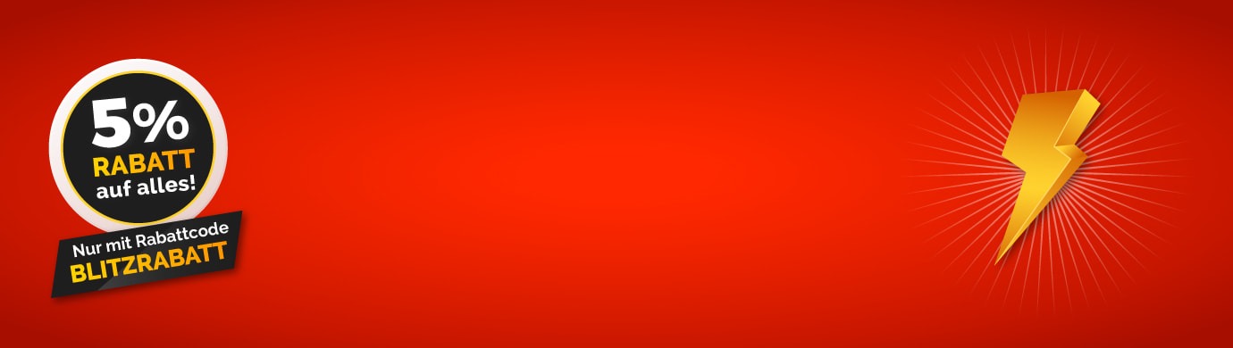 Blitzrabatt Rabatt - 5% auf alles